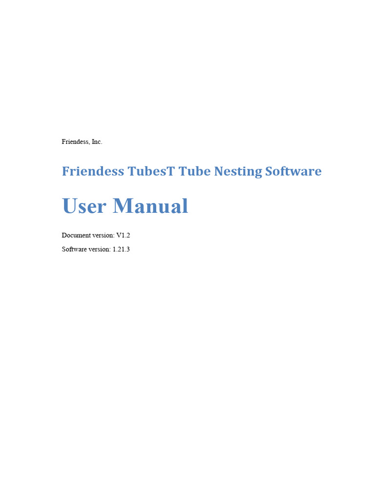 TubesT User Manual V1.2 2 | PDF