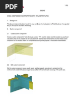 Excel With Tekla Structures Custom Components