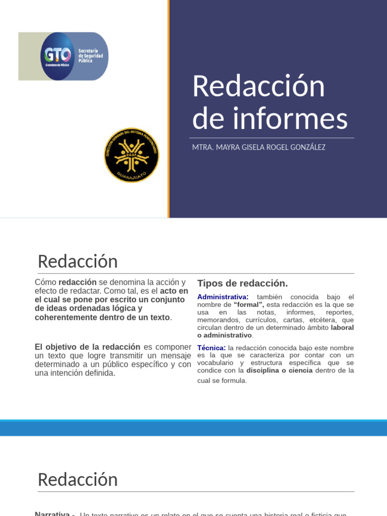 Curso de Redacción de Informes | PDF