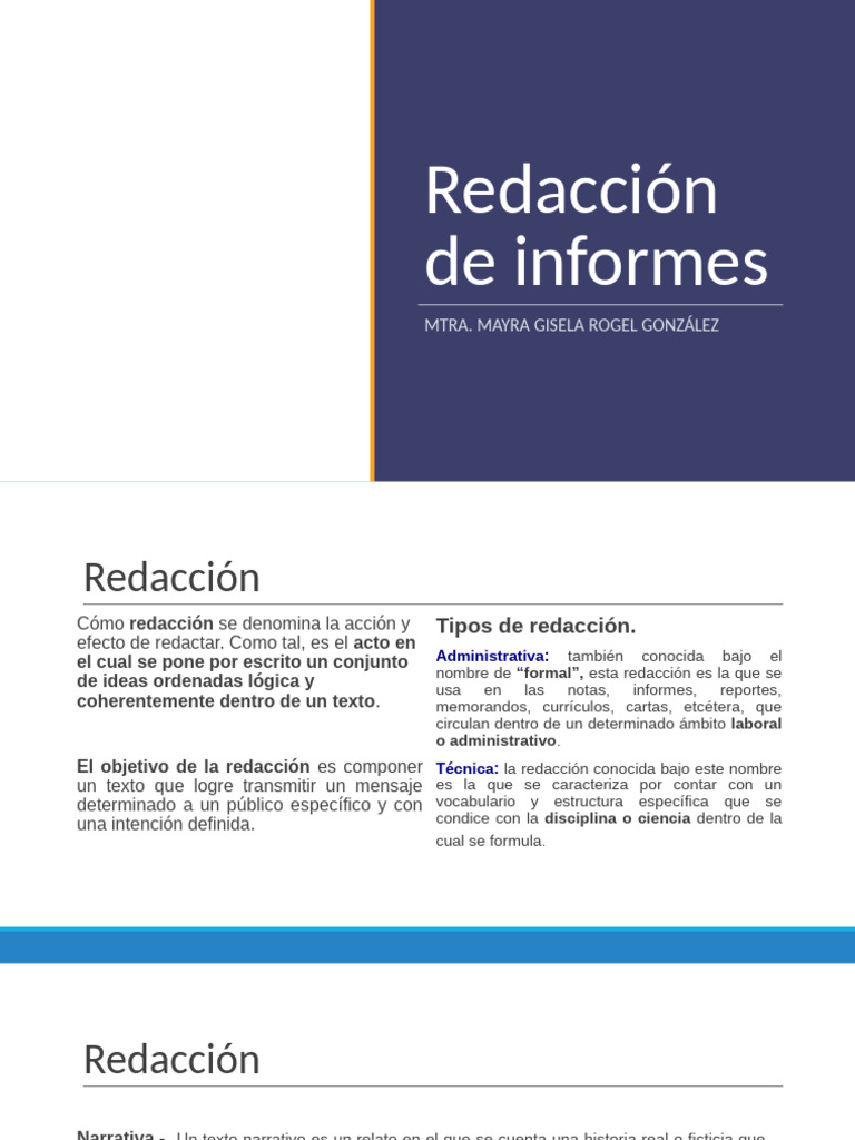 Curso de Redacción de Informes | PDF | Narración | Artes del Lenguaje y ...