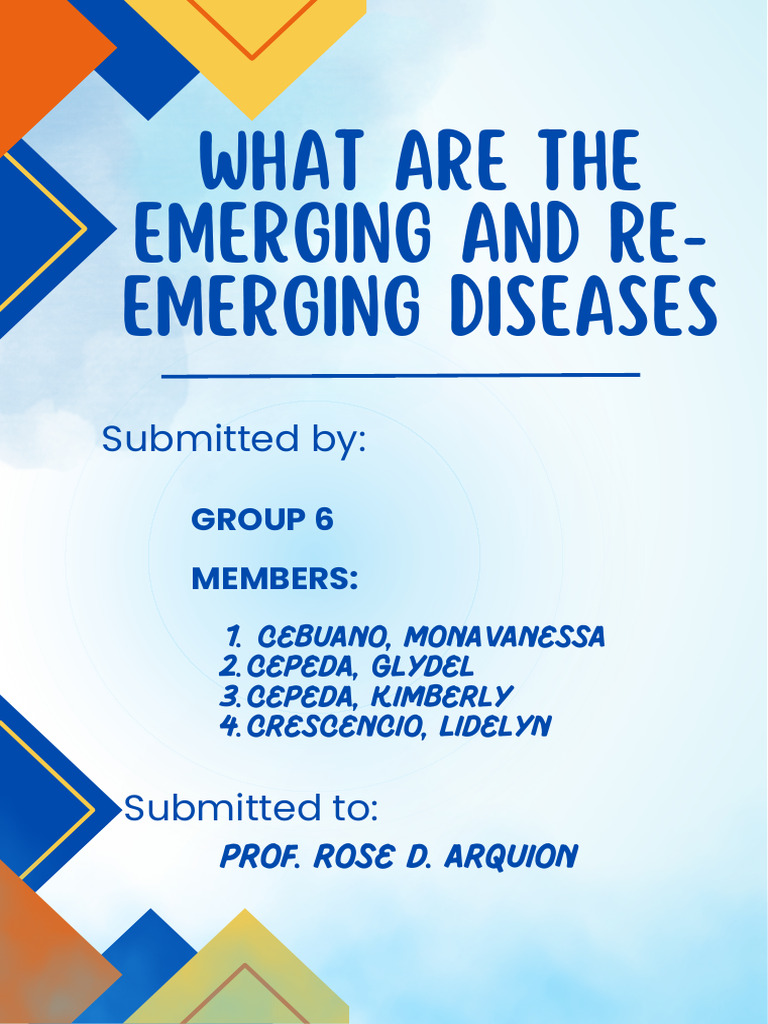Emerging and Re-Emerging Diseases | PDF | Infection | Science & Mathematics