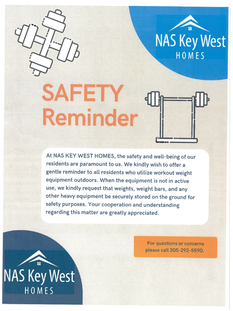 Safety Reminder For Workout Equipment | PDF