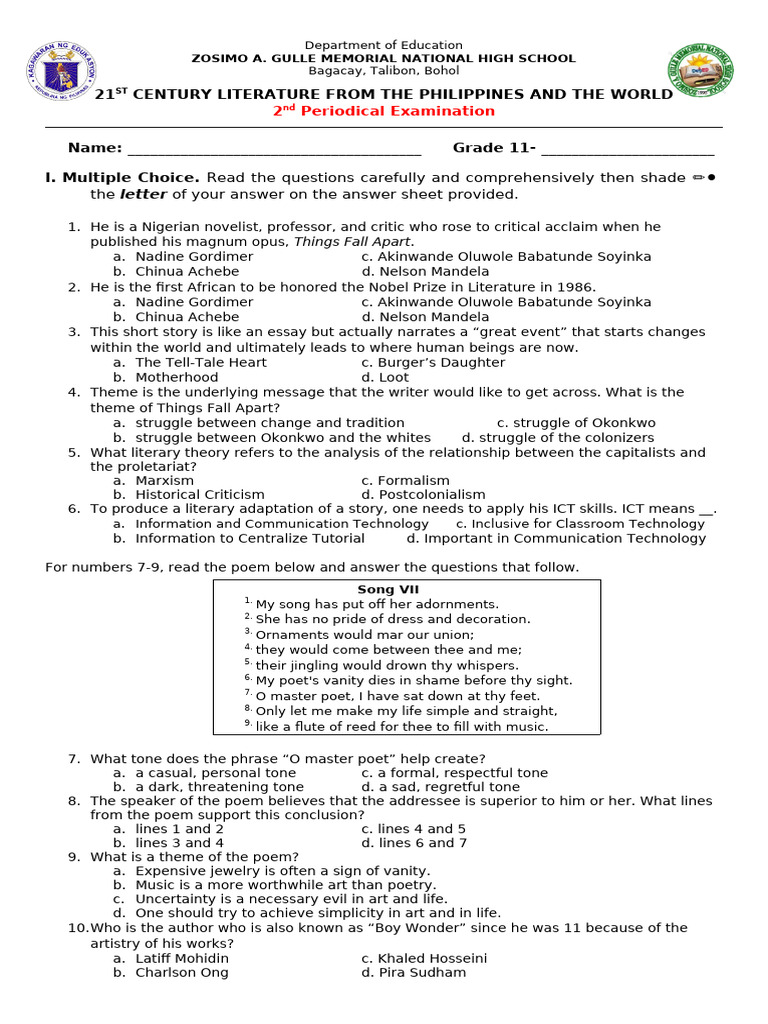 2nd Periodical Test | PDF