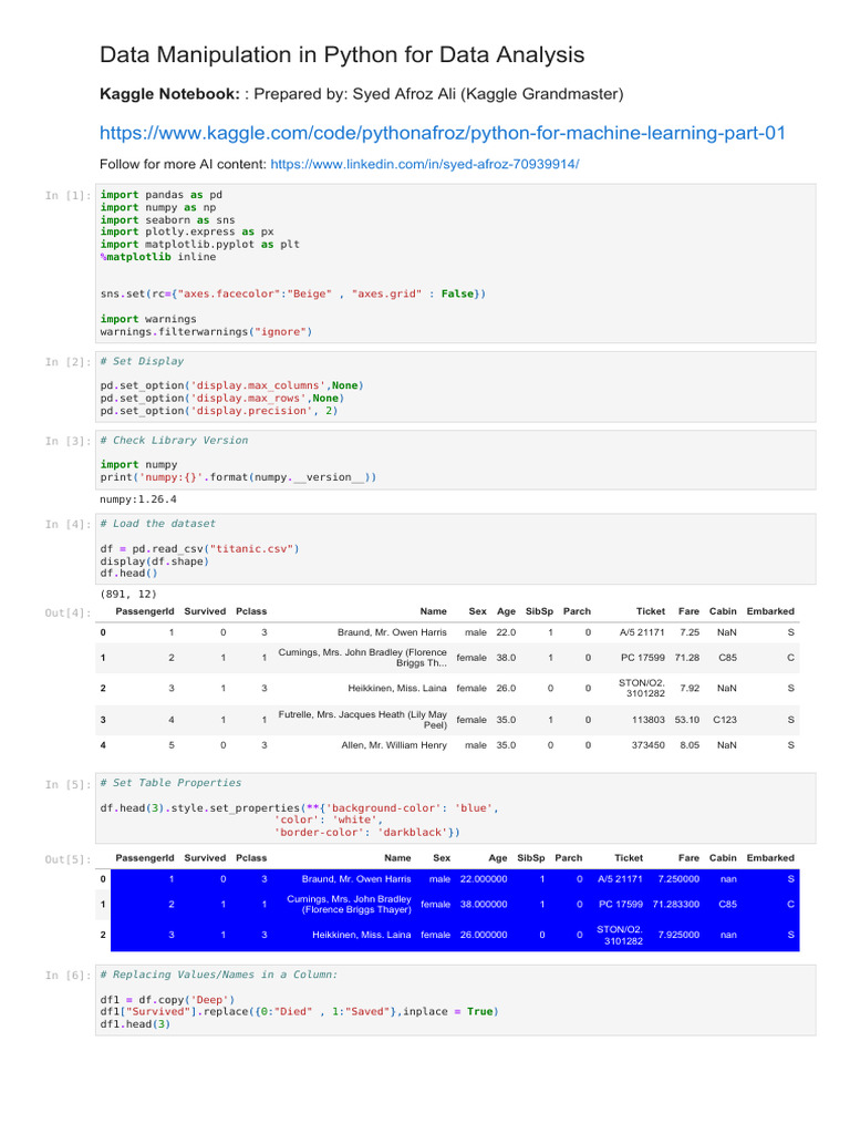 Python for Data Analysis | PDF