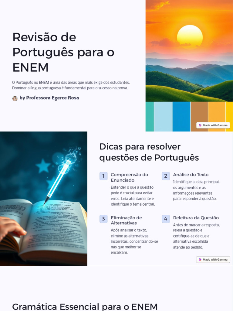 Revisao de Portugues para o ENEM | PDF