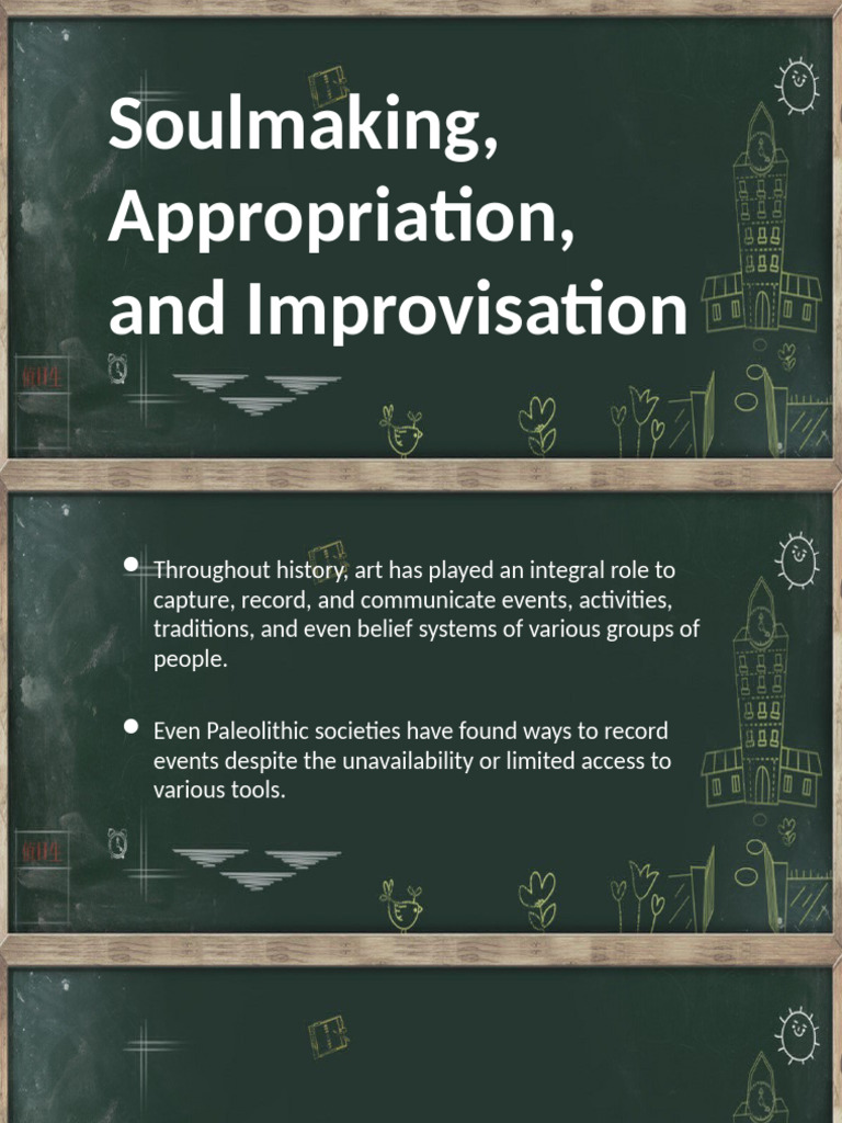 Art: Soulmaking, Improvisation, Appropriation | PDF | Semantics ...