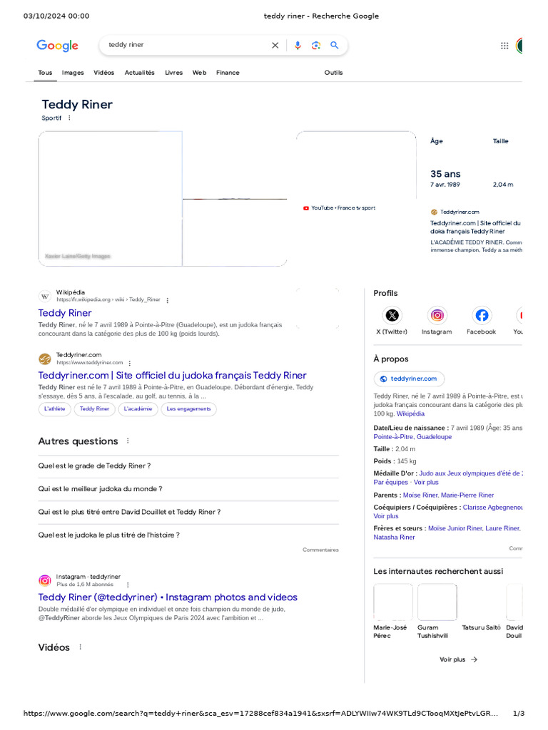Teddy Riner - Recherche Google | PDF