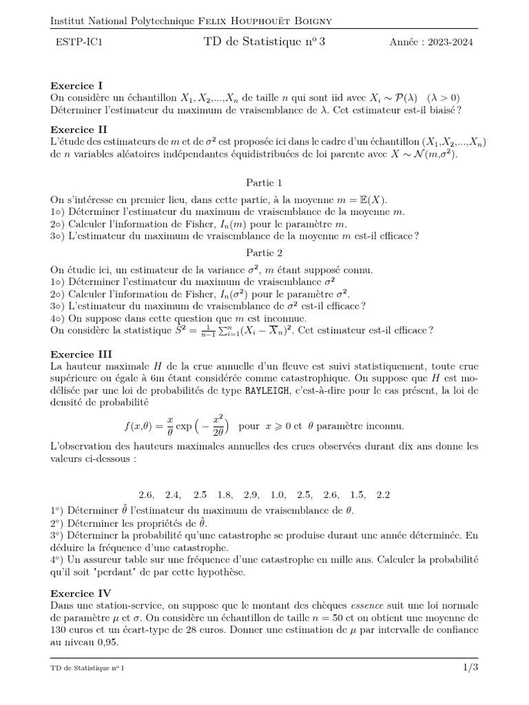 TD3 Stat | PDF