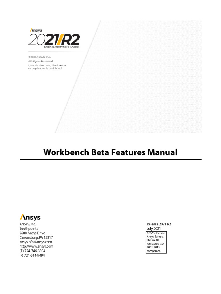 Workbench Beta Features Manual | PDF