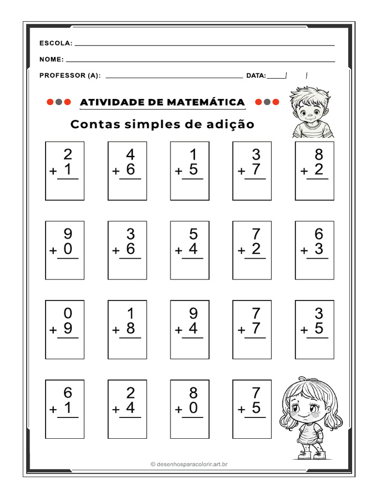 atividade-adicao-para-imprimir | PDF
