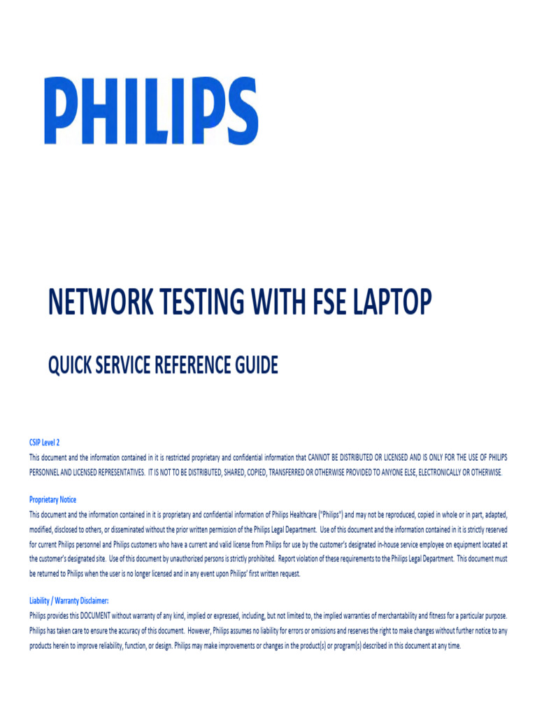Network Testing With FSE Laptop | PDF