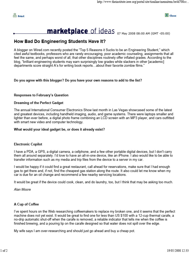 IEEE - How Bad Do Engineering Students Have It | PDF