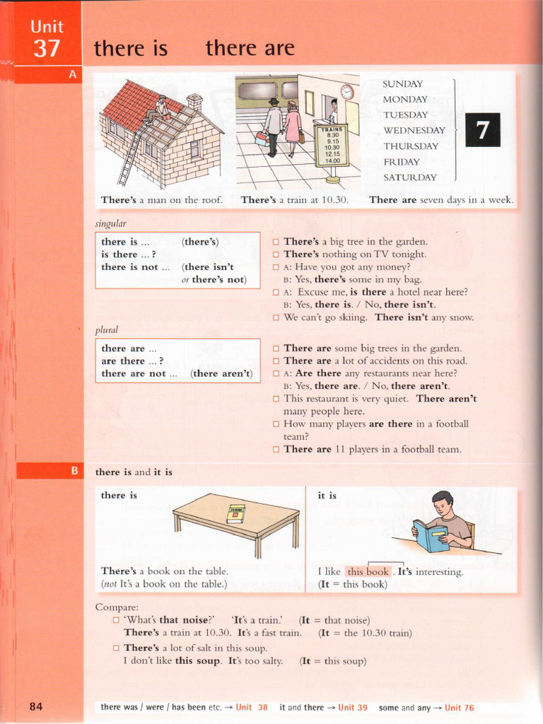 Essential Grammar in Use - Unit 37 - There Is - There Are | PDF