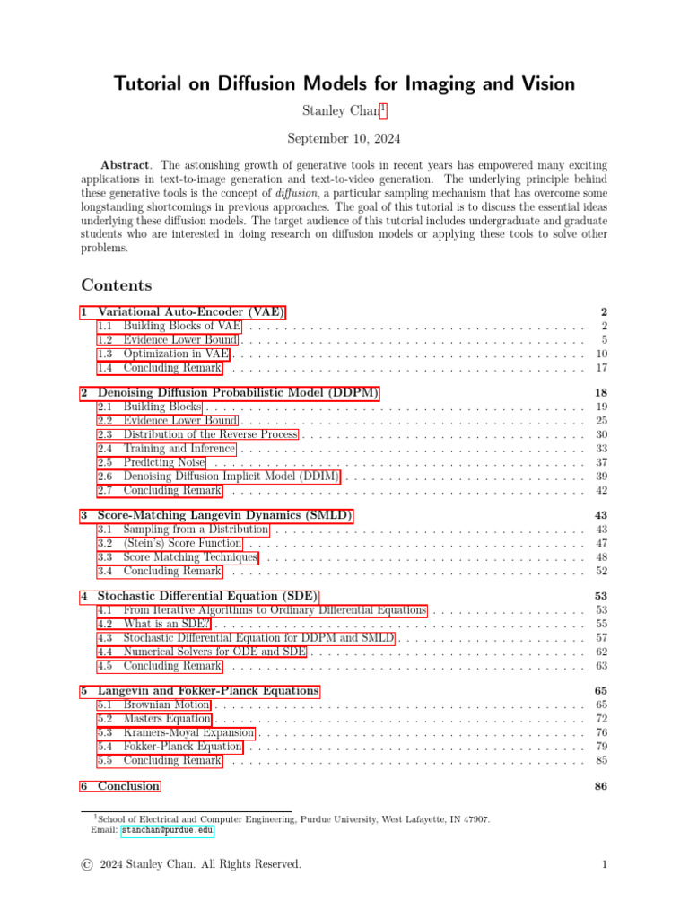 Diffusion Models for Students | PDF | Stochastic Differential Equation ...