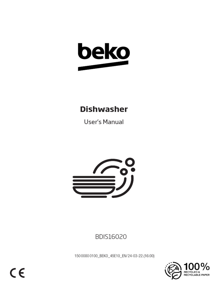 User Manual - File (Long) en - GB | PDF | Dishwasher