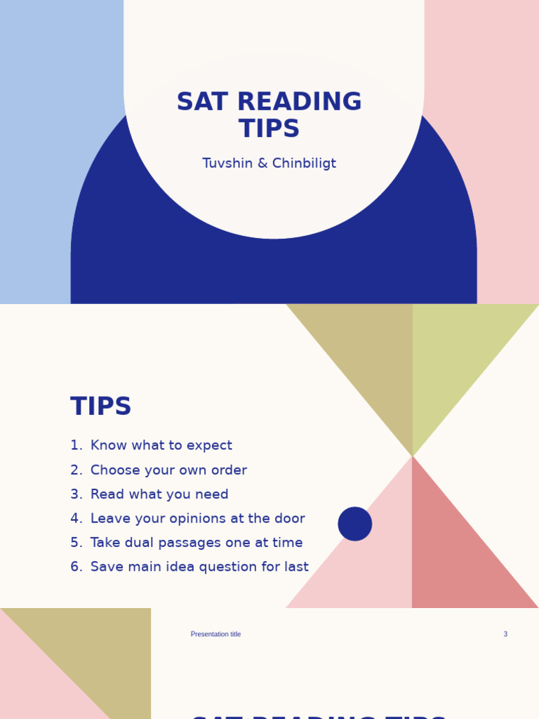 Act Reading Tips Pdf