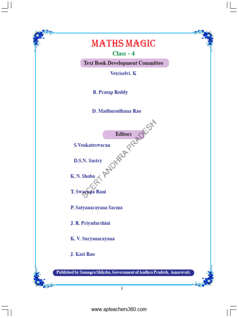 4th Class Maths Semester 1 Textbook | PDF