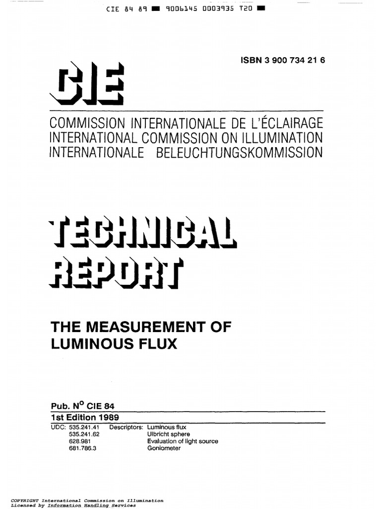 CIE 84 1989 Standard Free Download PDF