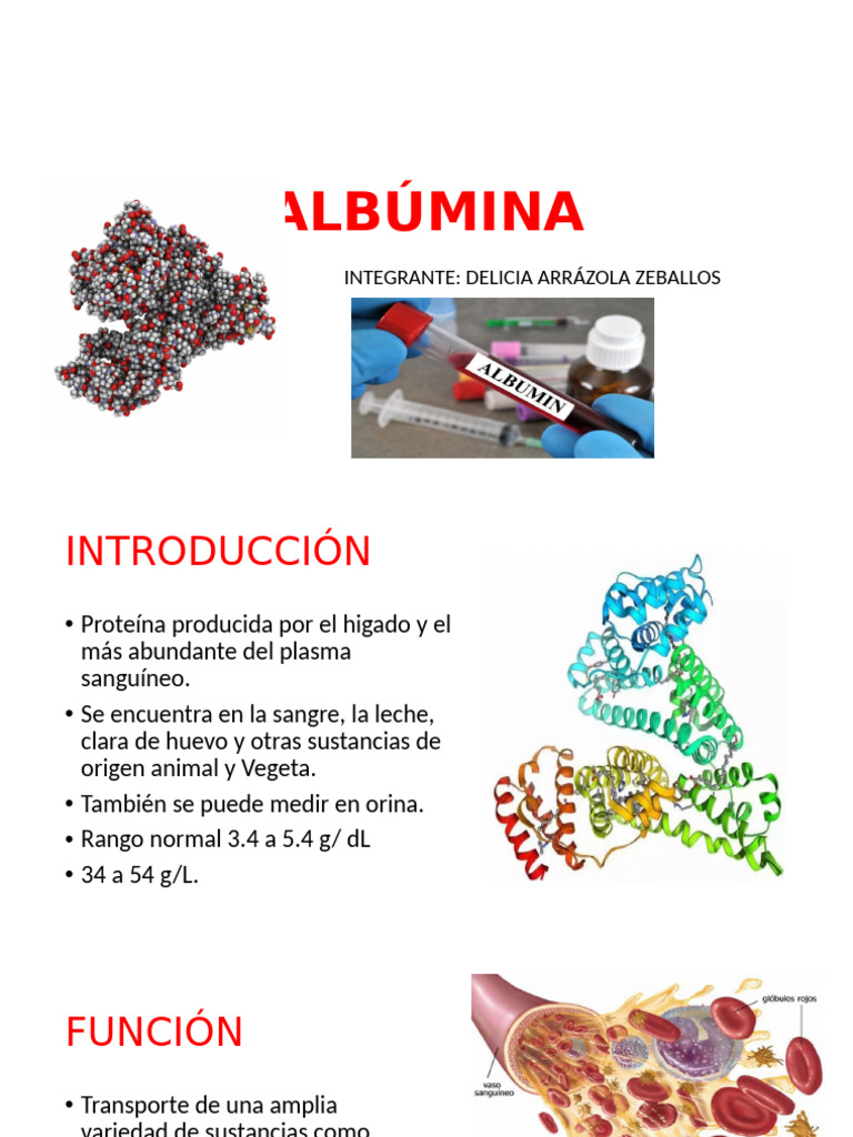 ALBUMINA en Proceso | PDF