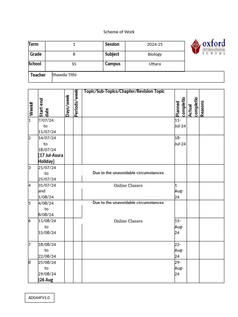 Revised SOW Format | PDF