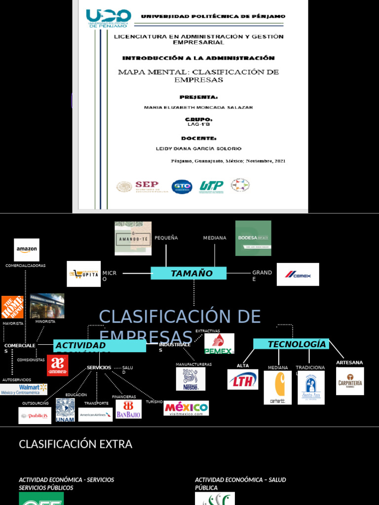 Mapa Mental Clasificación de Empresas | PDF
