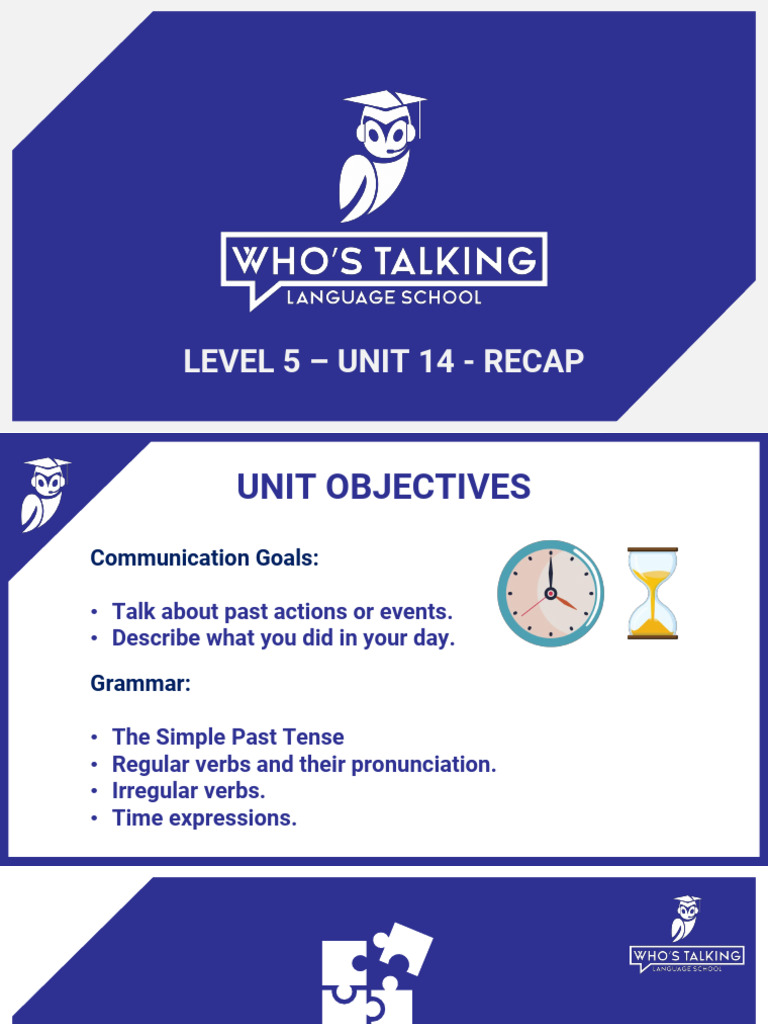 Level 5 Unit 14 Recap | PDF
