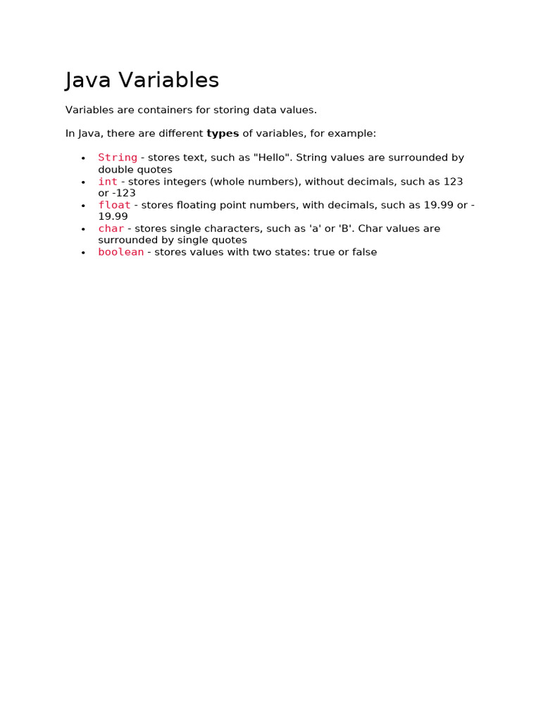 Java 1 | PDF