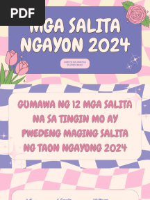 Bagong Salita Ngayong 2024