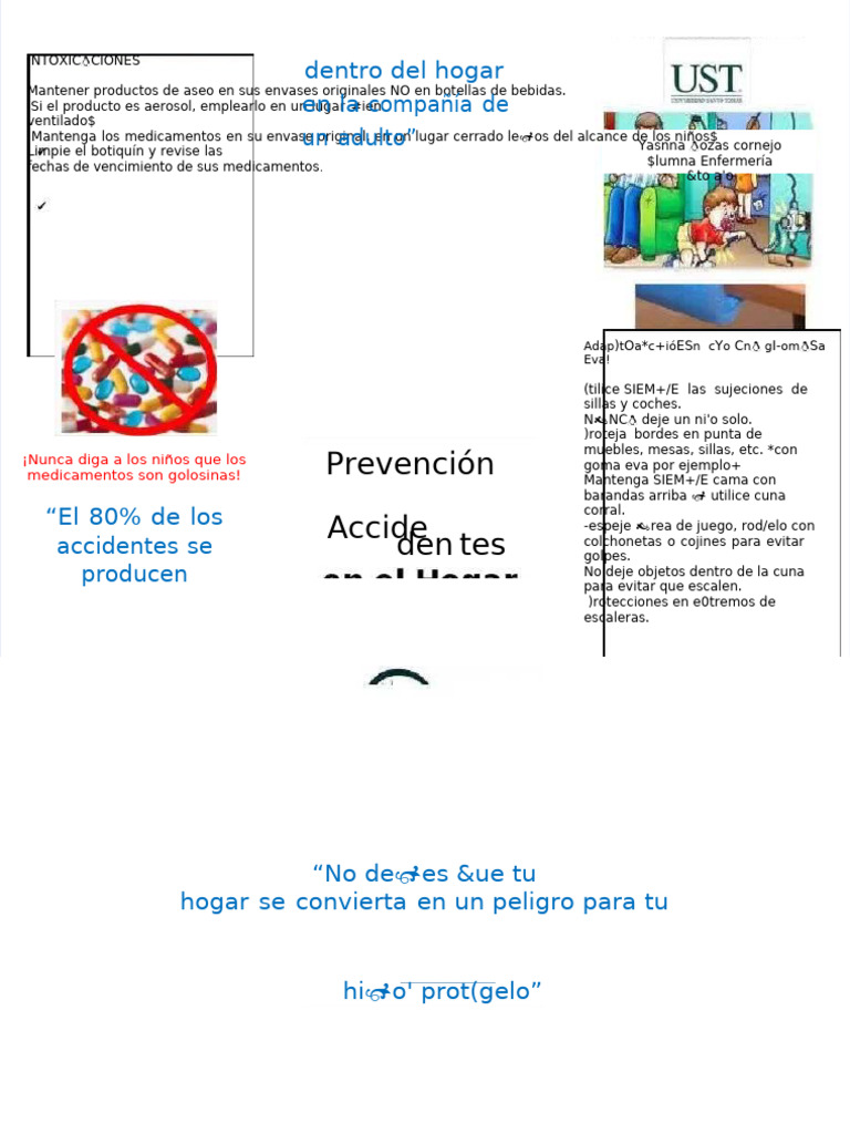 PDF Triptico Prevencion en El Hogar - Compress | PDF