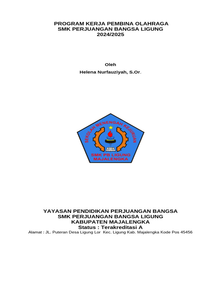 Program Kerja 1 | PDF