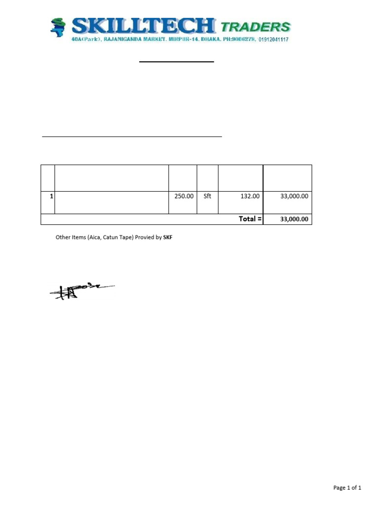 Quotation For Supply and Installation of Insulation | PDF