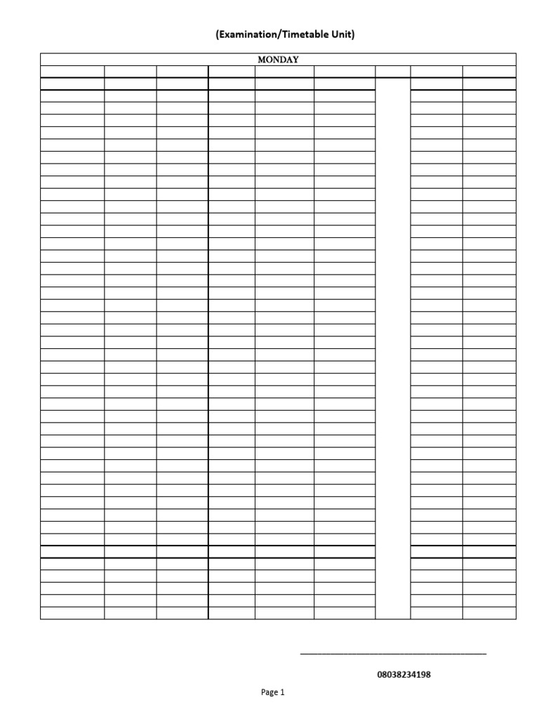Bosu Second Semester Final Lecture Timetable For 2023 - 2024 | PDF