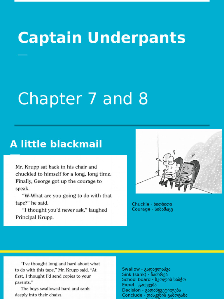 Captain Underpants - Chapter 7 and 8 | PDF