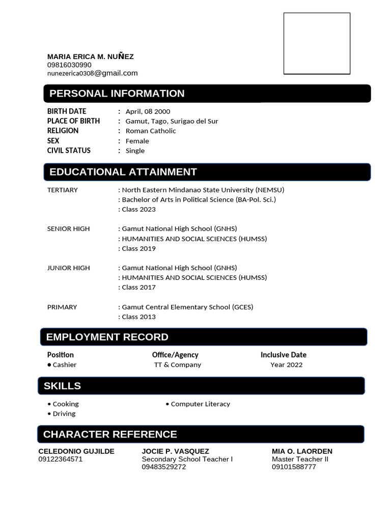 Resume Sample | PDF