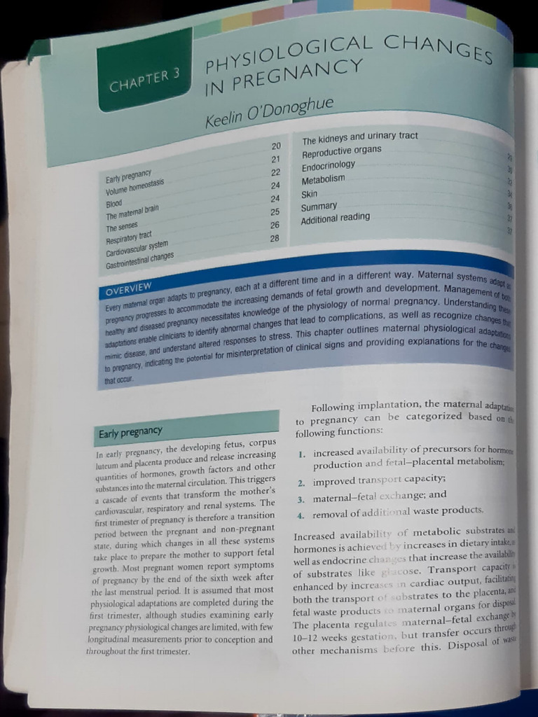 Physiological Changes in Pregnancy | PDF | Coagulation | Pregnancy