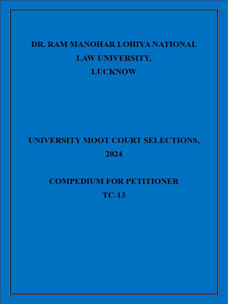 Compedium For Petitioner (1) - Compressed | PDF