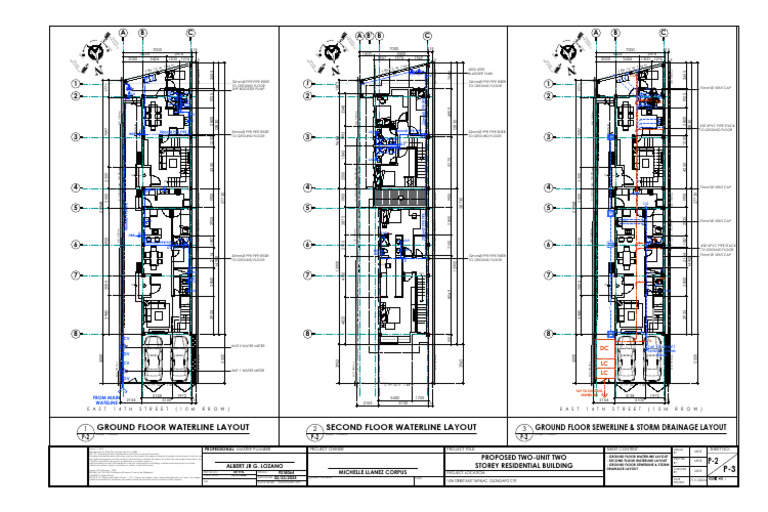 Ground Floor Waterline Layout Second Floor Waterline Layout Ground ...