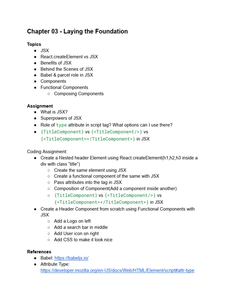 Chapter+03+ +Laying+the+Foundation | PDF