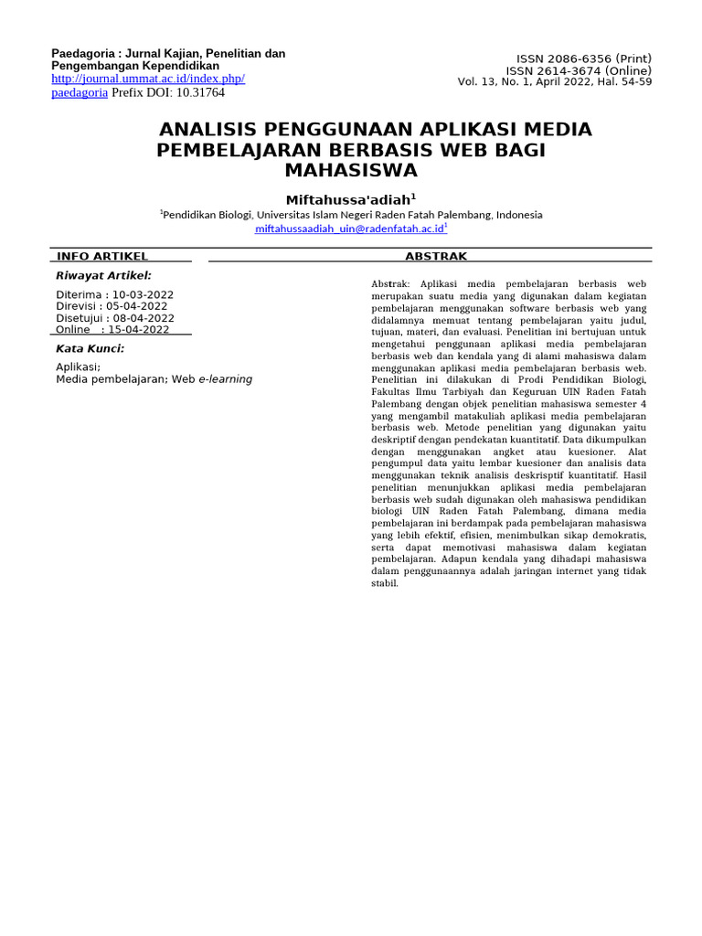 Jurnal 1 | PDF | Educational Technology | Computers
