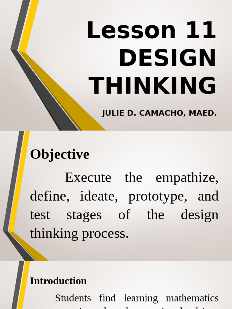 Design Thinking in Mathematics Education | PDF | Design Thinking | Empathy