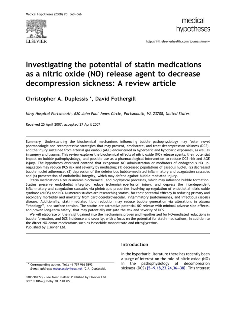 Investigating The Potential of Statin Medications | PDF
