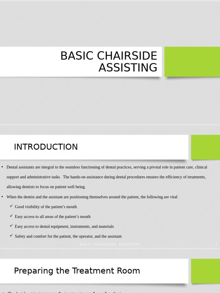 Essential Skills for Chairside Assisting | PDF | Dentist | Health Care
