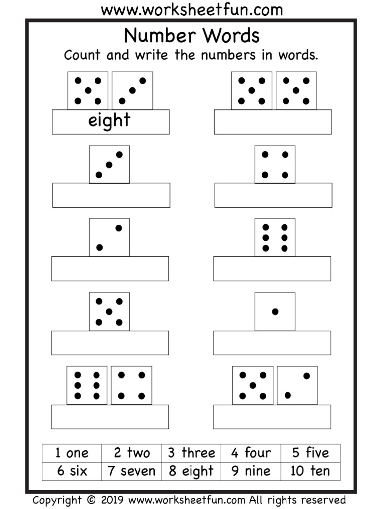 Wfun19 Number Word T1 11 1 | PDF