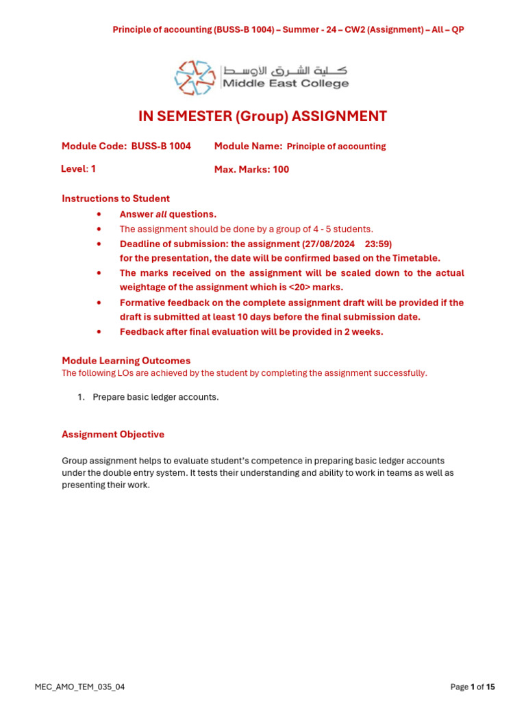 Buss-B 1004 Pac Summer 24 Cw2 QP | PDF