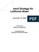 Investment Strategy for California Water