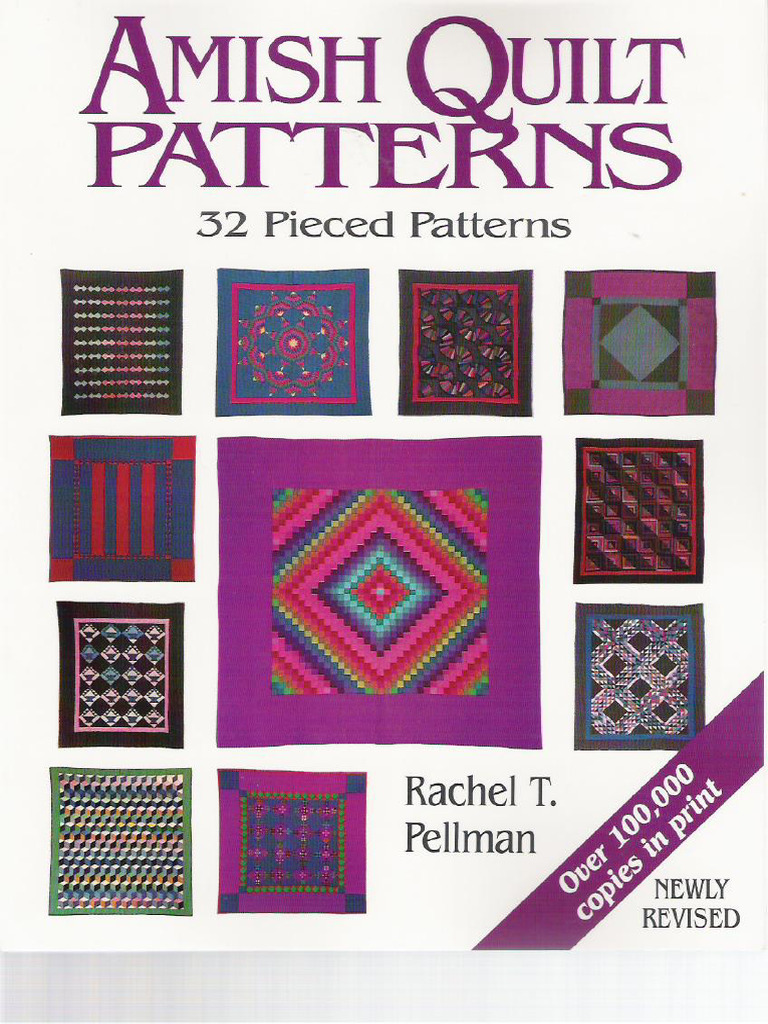 Amish Quilt Patterns - 32 Pieced Patterns | PDF
