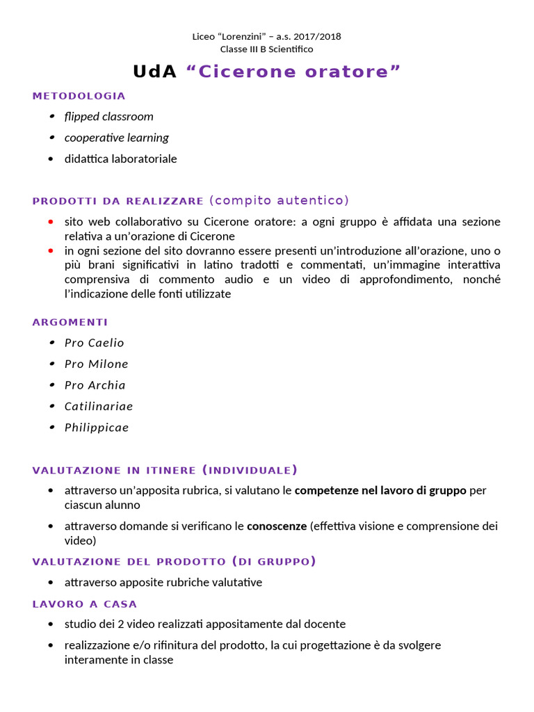 Documento Word UdA | PDF