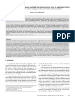 O Controle de Pragas Urbanas Na Qualidade Do Alimento Sob A Visão Da Legislação Federal