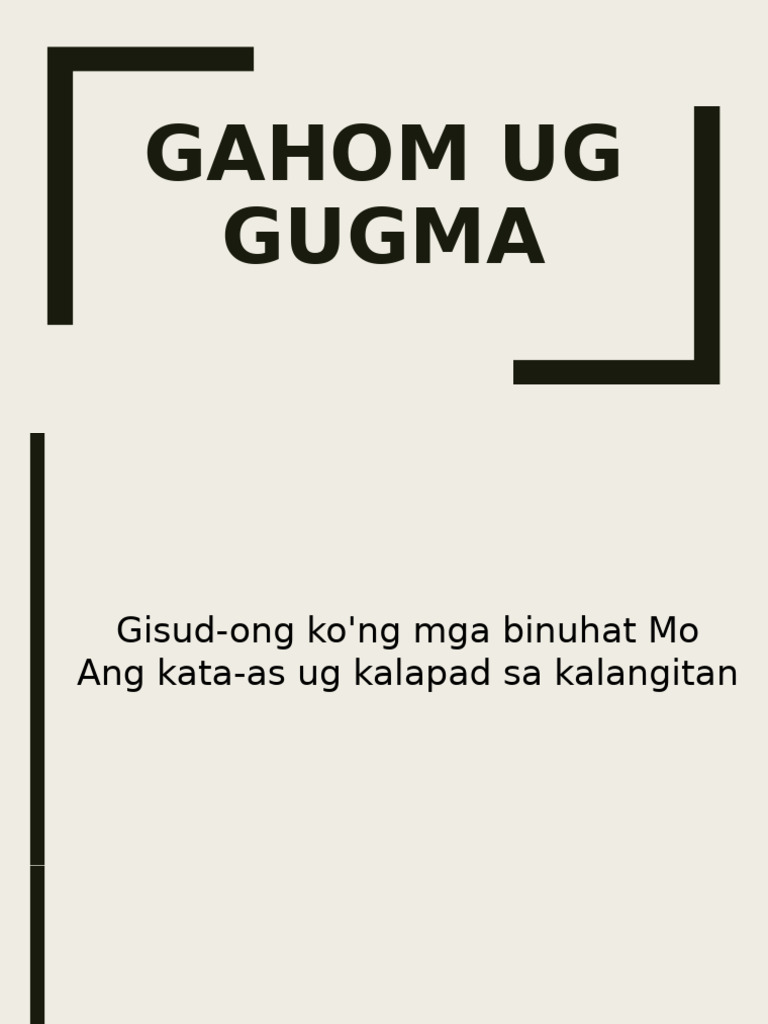 Gahom Ug Gugma | PDF