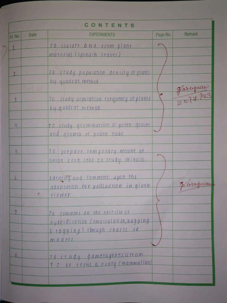 Bio Journal 1 | PDF